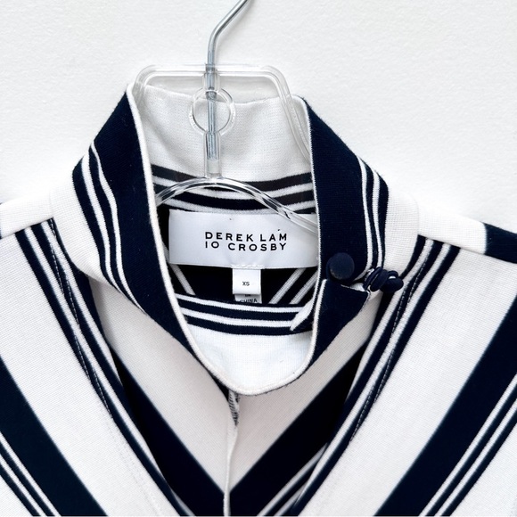 Derek Lam Striped Fit & Flare Dress - Picture 8 of 14